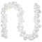 Northlight 3-Finish Shatterproof Ball Christmas Garland - 6' x 3.5" - White - Unlit